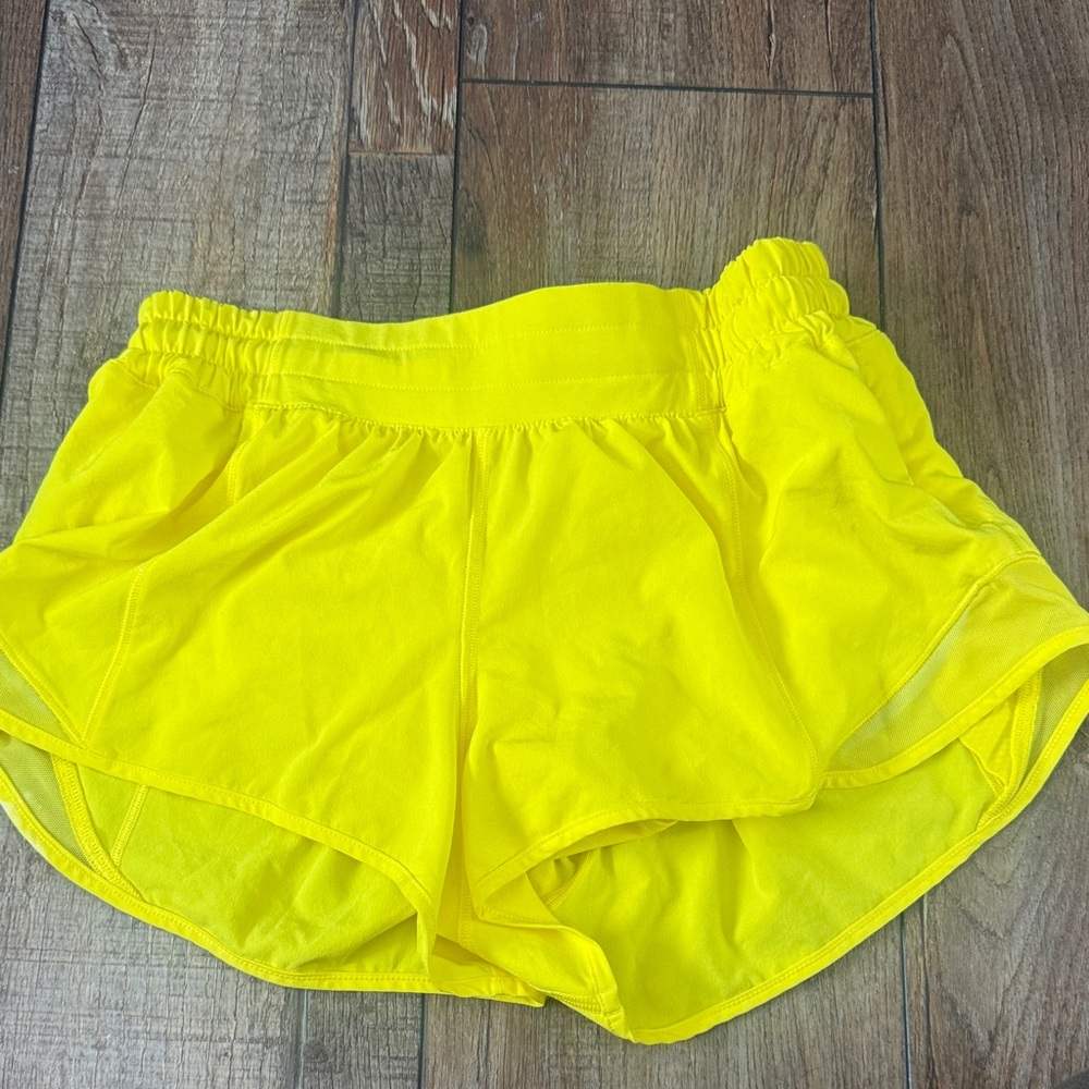 Lululemon Athletica Bright Yellow Athletic Shorts